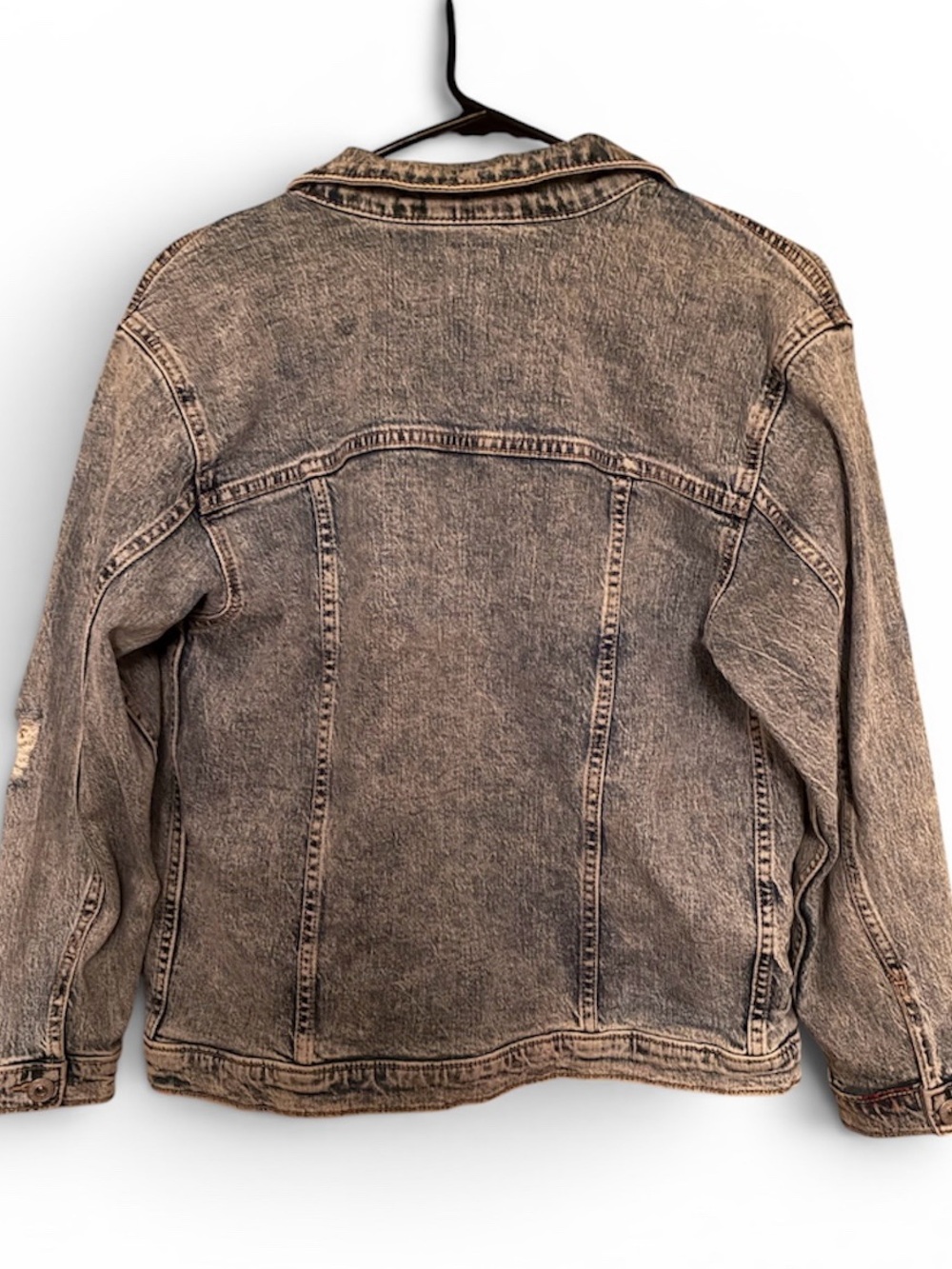 Art‎ Class Denim Jacket Girls Size Large 10/12 Blue Distressed Button Up Pockets - Picture 2 of 4